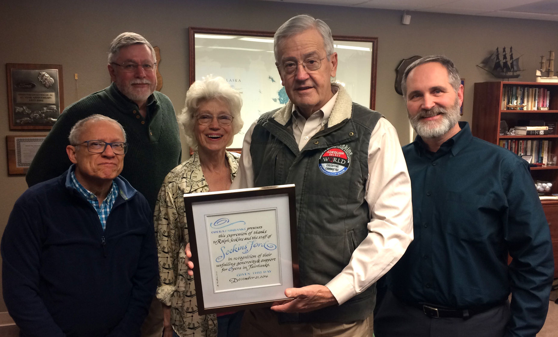Opera Fairbanks honors Ralph Seekins for his longtime support